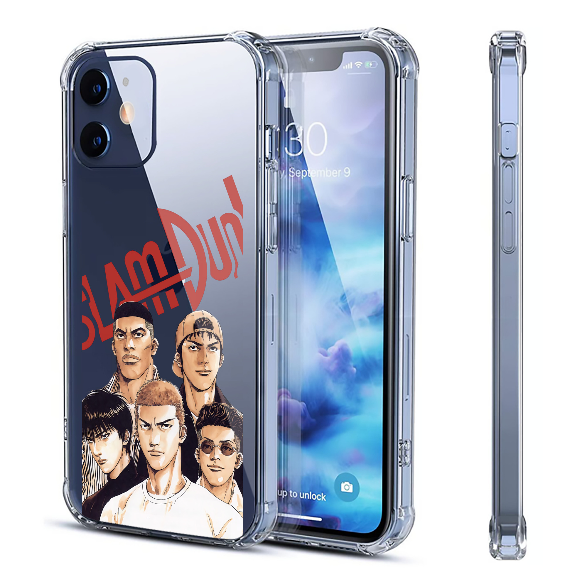 （画像用） SLAM DUNK／スラムダンク 【iPhone 12シリーズ対応】透明スマホケース（クリアソフトケース）